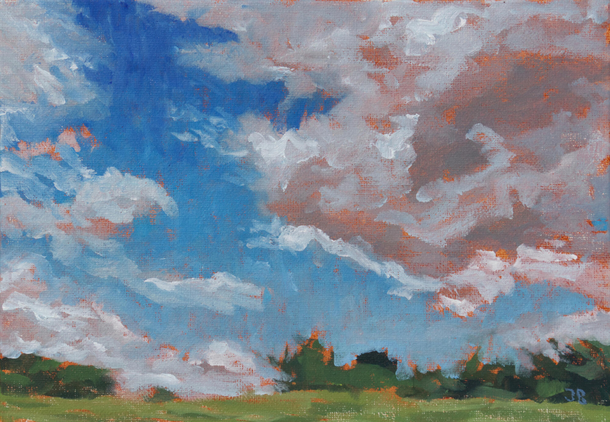 My Favorite Day Vacaville,CA 5x7 oil $180