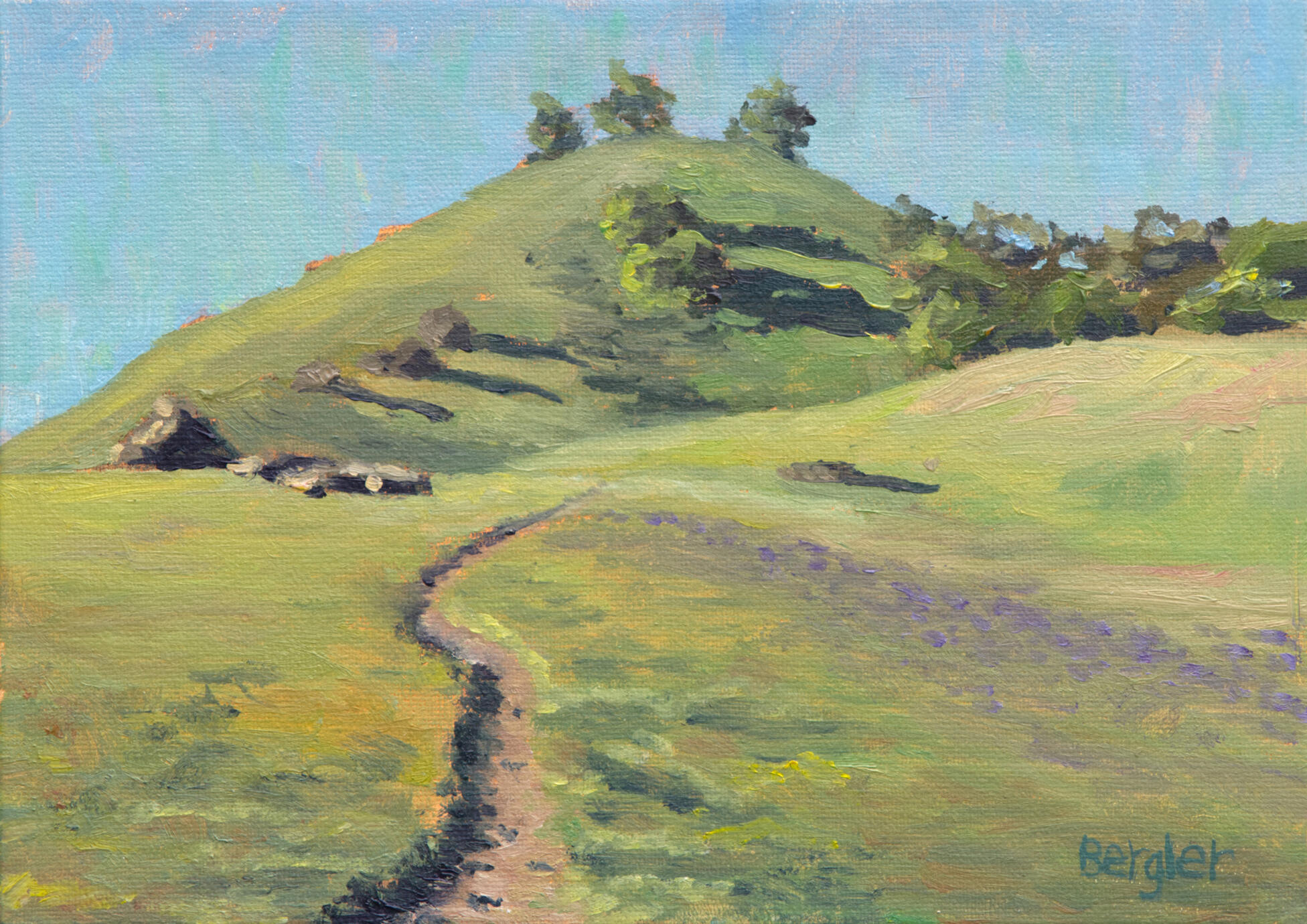The Hills Are Calling Vacaville,CA 5x7 oil $180