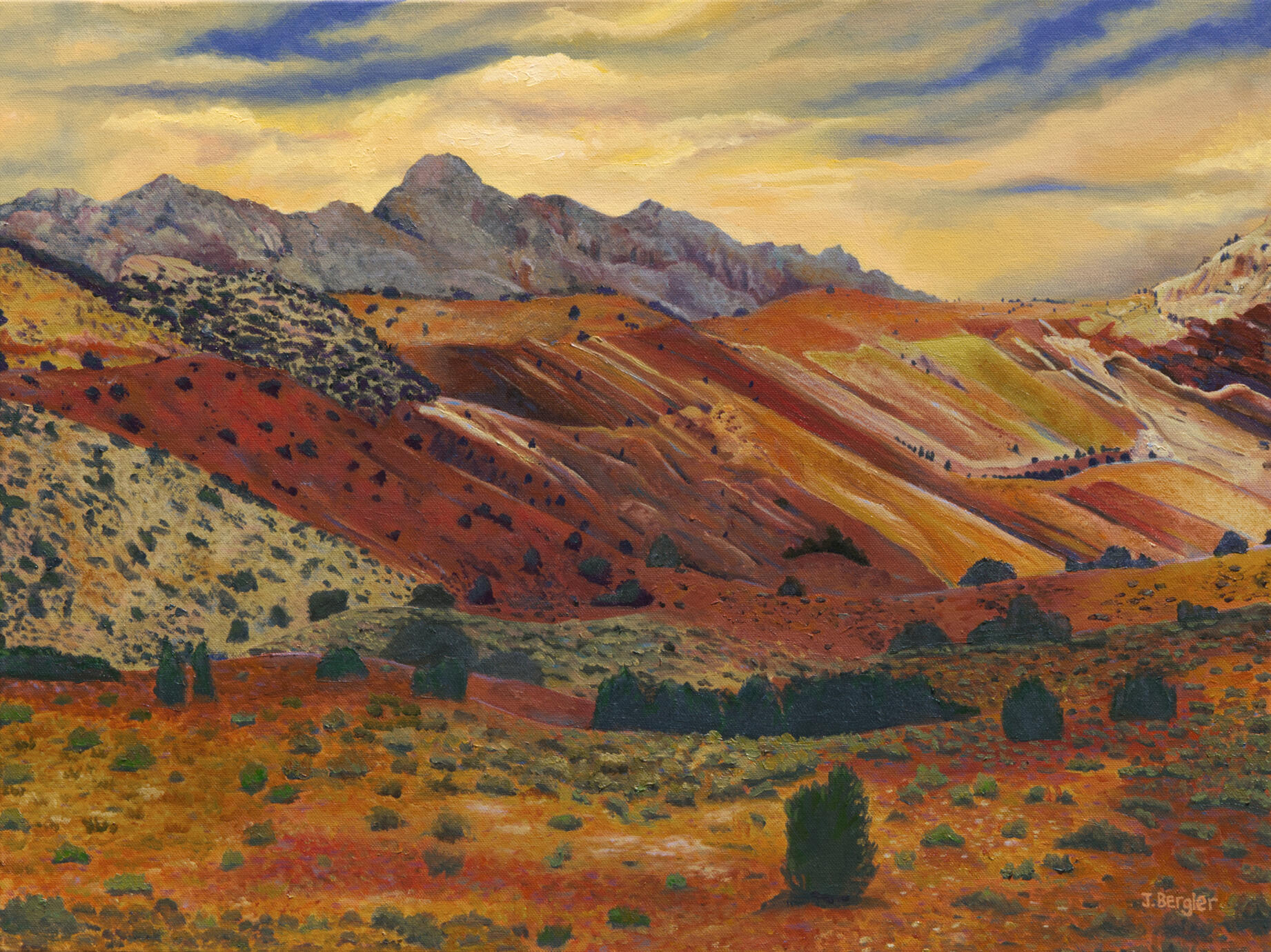 Out West With Grandma 24x18 oil $1500