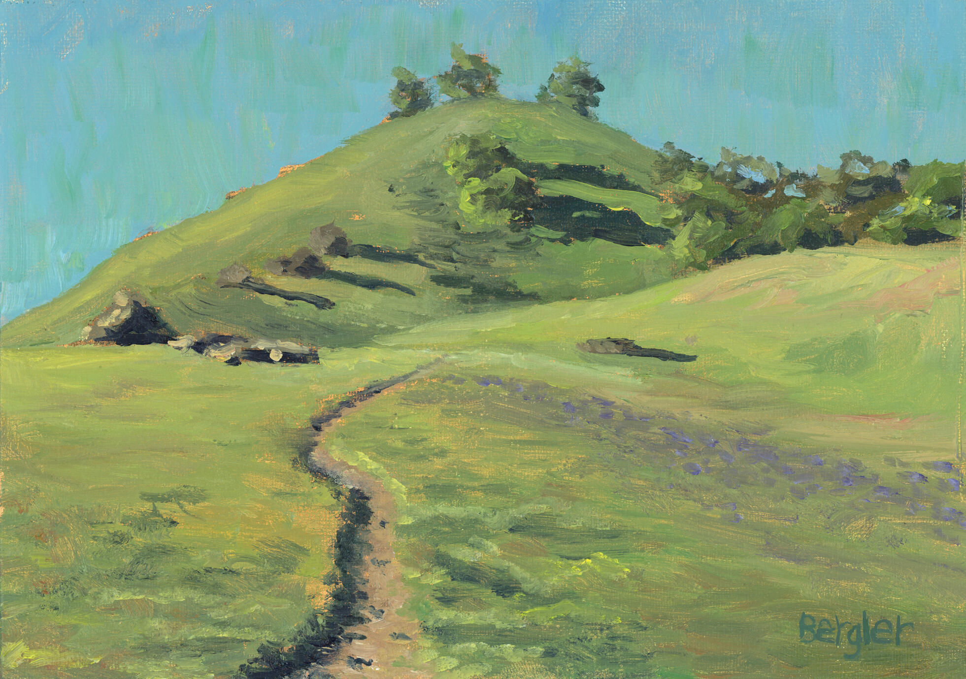 The Hills Are Calling Vacaville,CA 5x7 oil $180