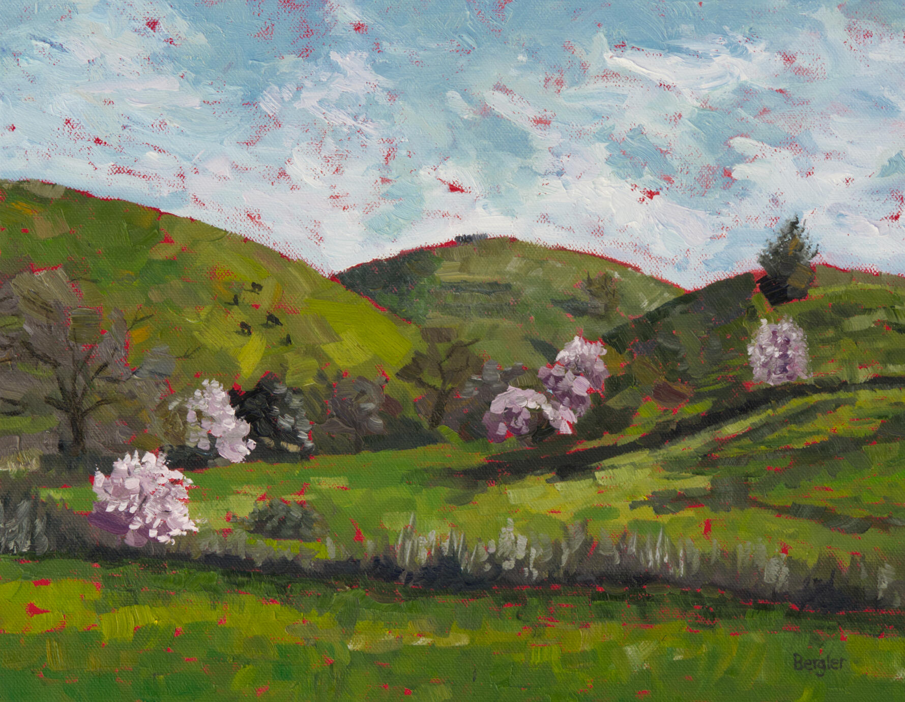 California Spring Vacaville,CA 14x11 oil $300